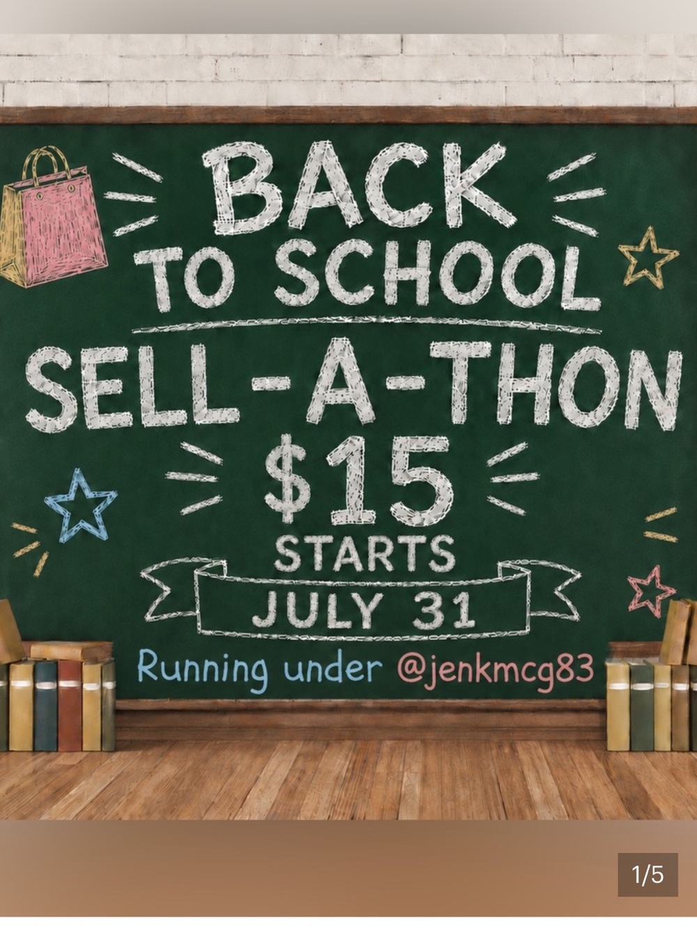 7/31 2:15 PT JenkMcG83’s Back to School Sell-A-Thon 👍🏻👍🏼👍🏽👍🏾👍🏿